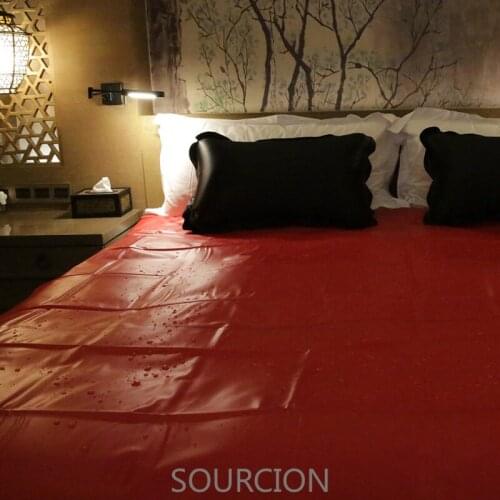 SWT Waterproof Adult Sheets Bedding Sheet Allergy Relief Bed Bug Sex Adult Game Hypoallergenic Sex PVC Vinyl Mattress Cover