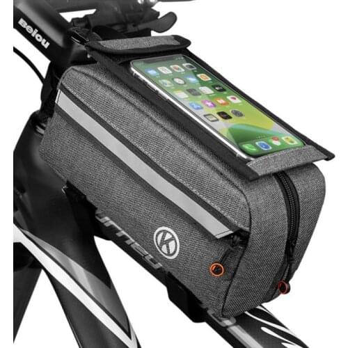 Phone Case Bike Bag Frame Front Top Tube Cycling Bag Waterproof Phone Case Touch Screen Bag MTB Pack Bicycle Accessories