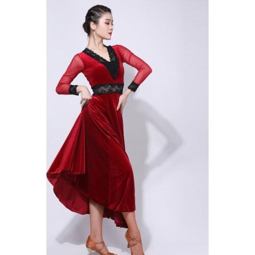 New ballroom Dress long ballroom dance DRESS for women waltz standard ballroom COSTUMES 1963