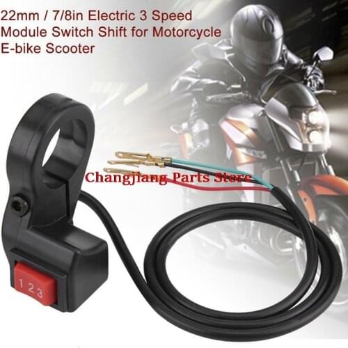 1pc 22mm 7/8in Electric 3 Speed Module Handlebar Switch Shift for Motorcycle Scooter Motorcycle Switch