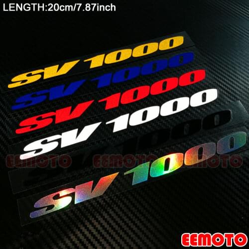Motorcycle accessories Wheel Rims Fairing Helmet Tank Pad Label logo reflective Stickers Decals For SUZUKI SV1000 SV 1000