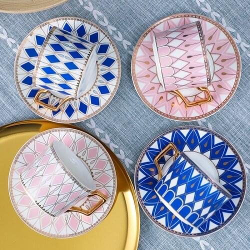 British ceramic coffee cup and dish set Nordic luxury girl heart home Afternoon Tea Cup customization