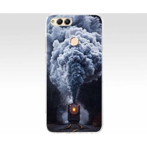 Cover phone case for huawei honor 7X soft tpu silicon back cover 360 full protective printing Honor 7x clear coque