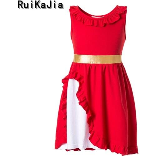 Kids girls children clothes birthday dress for girl kid children dress vaiana sleeping beauty princess elena dress flower girl