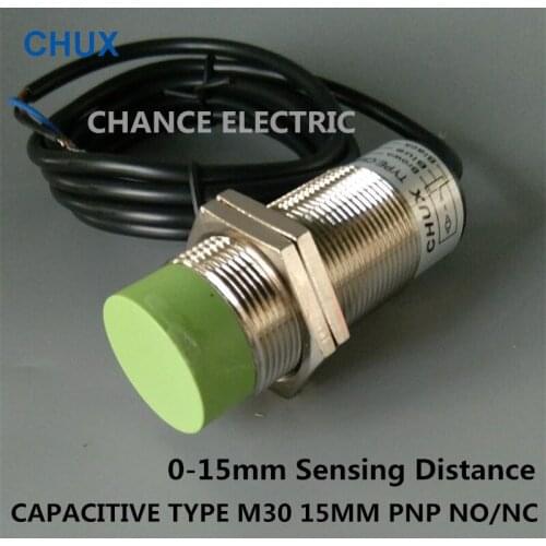 CHUX Capacitive Proximity Switch Non-flush Type 15mm Detect Distance CM30-15-DPA/DPB NO NC Liquid Level PNP Sensor