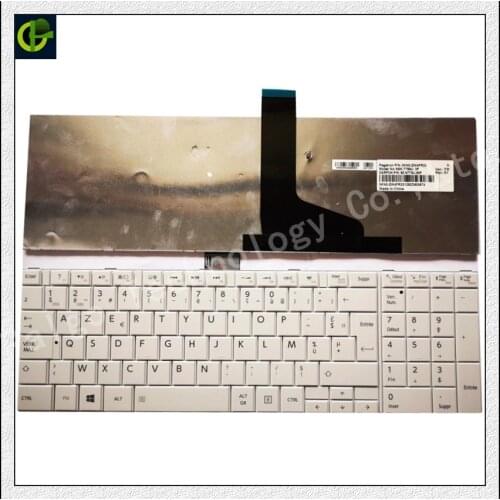 French AZERTY Keyboard For Toshiba Satellite C875-135 C875-136 C875-13E C875-13J V130562AK3 0KN0-ZW2FR21 WHITE FR