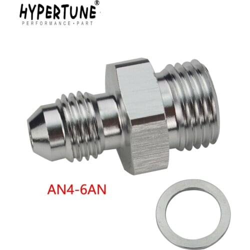 Hypertune - AN4-6AN MALE to Straight Cut Male AN4-6AN Fittings Adaptor + gasket HT-SL920-04-06-071