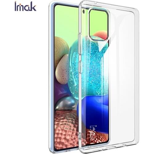 IMAK Case for Samsung A51 5G Clear Silicone for Coque Samsung Galaxy A51 5G Transparent Shockproof Soft TPU Back Cover Case