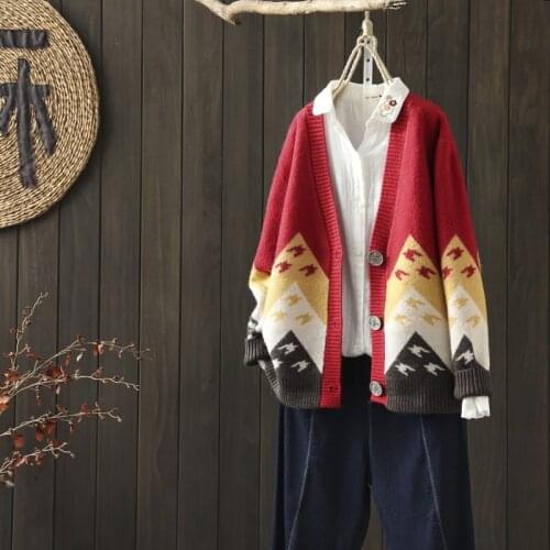 Spring And Autumn Knitted Women Sweater Coat Cardigans Single Breasted Long Sleeve Korean Version Loose Camperas De Mujer