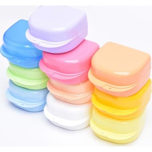 The box set of dentures molar holder box nursing appliance box denture denture cleaning box