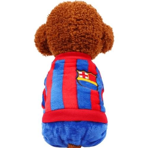 Pets Costume Fleece Stripes Winter Warm Dog Coat Jacket Dog Jumpsuit Dog Clothes for Small Dogs Chihuahua Teddy Outfit Mascotas