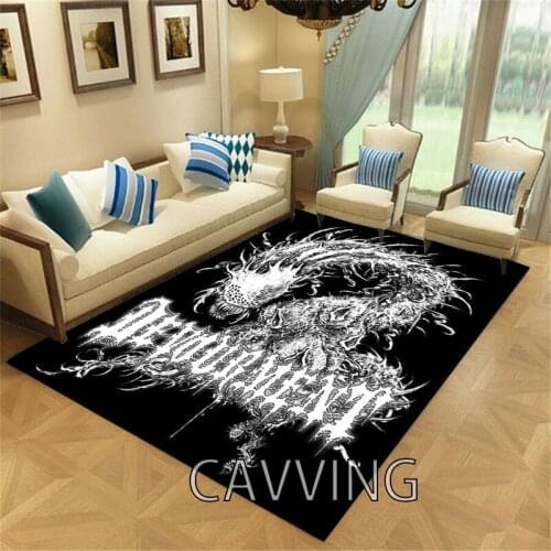 Devourment Band 3D Printed Carpets Soft Flannel Rugs Mat Rugs Anti-slip Large Rug Carpet Home Decoration
