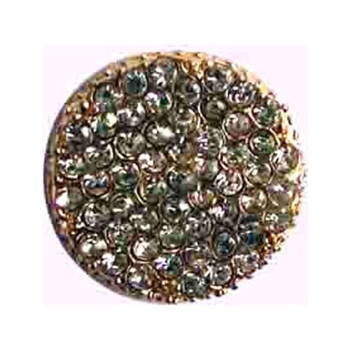 Crystals new metal gold round 15mm glue on decoration flatback buttons costume ornament DIY accessories 30pcs x