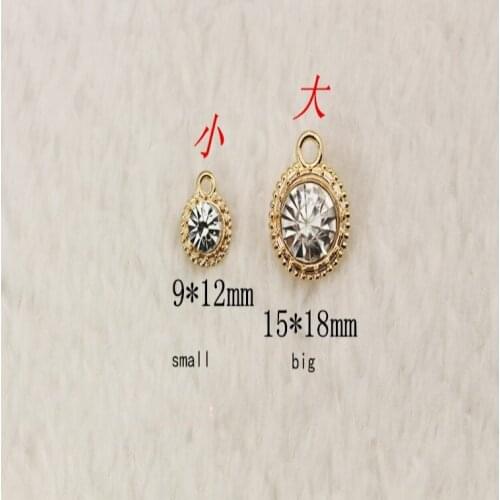 Hot Sale 40pcs/lot round Button Flatback gold plating Wedding Button fancy DIY hair cellphone decoration Accessories YL15