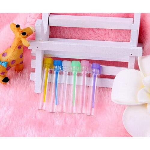 Hot selling 3000 pcs 1 CC Mini Tester Glass Perfume 1 ml Small Glass Perfume BottleVials