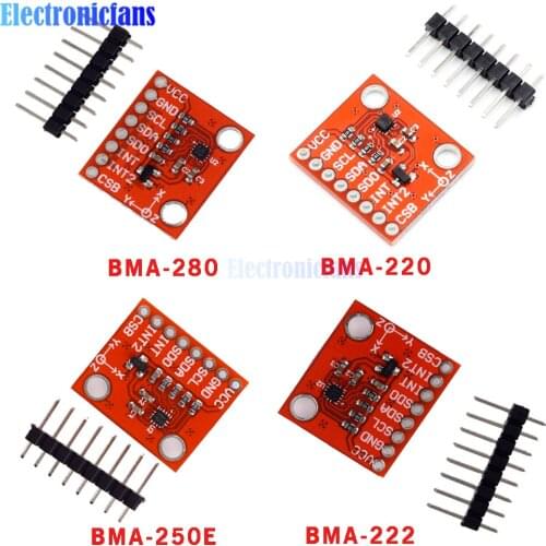 BMA220 BMA250E BMA280 Three Shaft Gravity Sensor BMA222 Small Three Axis Low G Acceleration Sensor Module Development Board