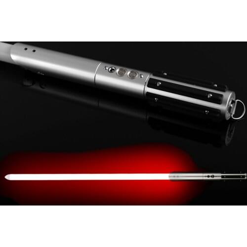 Sword Lightsaber Metal Hilt Stick Luke Star Jedi Cosplay LED Light Saber with Voice Vader Discoloration Luminous Lightstick Gift