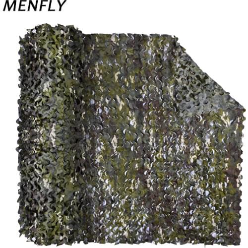 MENFLY CP Woodland Camouflage Net Without Mesh Network Behind Hunting Military Camo Netting Car Covers Tent Shade SunShelter