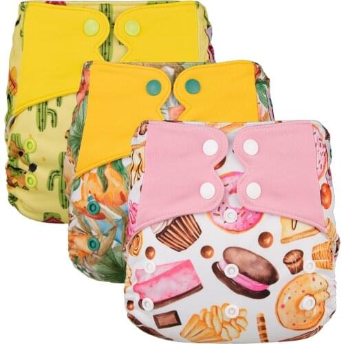 2021.4 New Arrival Cloth Diaper Cover Washable Baby Nappy Child Infant Kid Boy Girl Reusable Nappy Cover 3-15 Kg Newborn