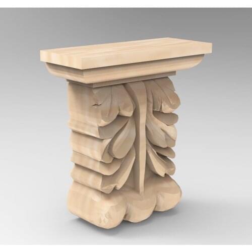 3D STL Model Supports Stands Legs for CNC Router Aspire Artcam Part of Corner or Column Carving Machine Relief _ decor 824