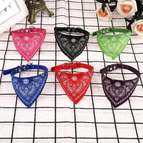 Fahsion Small Dog Scarf Adjustable Pet Cat Collars Scarf Neckerchief Necklace Pet Accessories