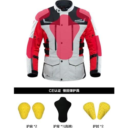 DUHAN Winter Heated Jacket Men Motorcycle USB Electric Heating Jacket Protective Gear Waterproof Heated Coat Clothing Keep Warm