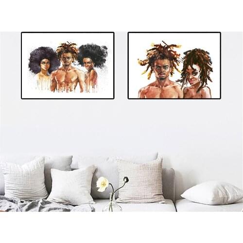 Man And Woman Wall Art Canvas Painting Abstract Figures Body Posters And Prints Nordic Wall Pictures Living Room Home Decoration