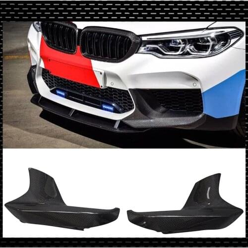 Real Carbon Fiber Front Bumper Spiltters Lip For BMW 5 Series F90 M5