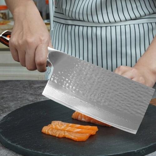 New Japan Kitchen Chef Knives Damascus steel Slicing knife Fish Butcher Knife Chinese Cleaver High Carbon Knives Cleaver Knife