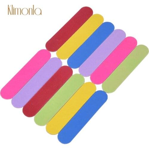Wholesale Design Nail File 240/240 Sandpaper Double Side Sanding Colorful Nails Accesorios Manicure 9*1.8cm Tools File 50/100pcs
