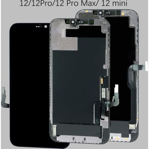 RJ ZY True tone LCD Display Replacement For iPhone 12 Pro Max mini OLED Screen Touch Digitizer Assembly No Dead Pixel with gift