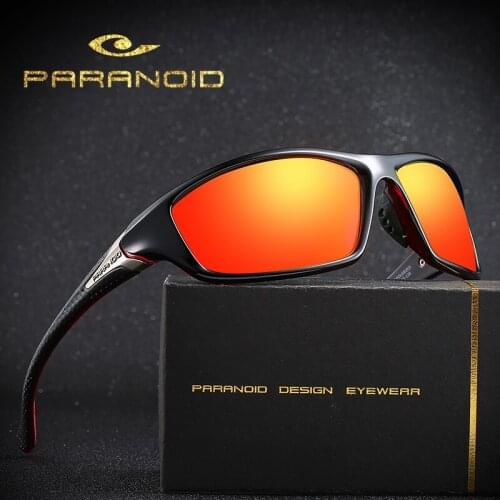 PARANOID Vintage Sunglasses Polarized Mens Sun Glasses For Men Driving Black Goggles Oculos Male 9 Colors Model 8120 P8120