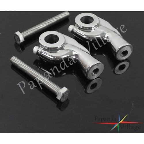 Old School Motorcycle Custom 7/8" Handlebar Riser Silver 22mm Handle Bar Risers For Honda Yamaha Suzuki Triumph Cutom Cafe Racer