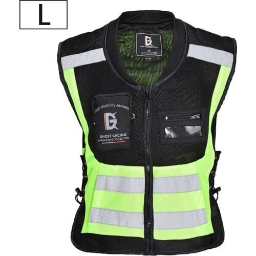 Highlight Reflective Straps Night Work Security Running Cycling Safety Reflective Vest High Visibility Reflective Safety Jacket