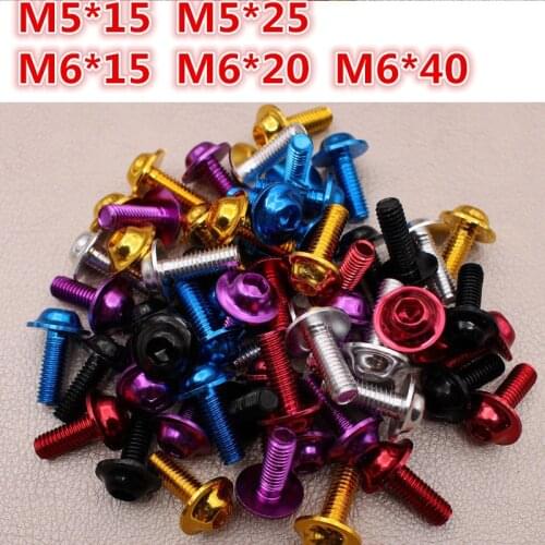 Motorbike screws M6 moto part ATV Off-road dirt pit bike decoration motocross car styl scooter screw 5MM motorcycle accessories