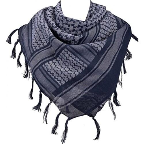 100% Cotton Arab Keffiyeh Shemagh Scarf Outdoor Military Men Winter Windproof Scarves Thickened Square Women Scarves Fashion