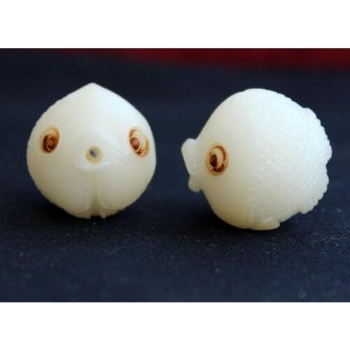 2pcs Natural Bodhi Seeds Hand Carved Beads Prayer Beads for Jewelry Making Accessories