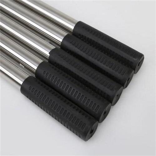 2021May new Stainless steel telescopic rod Dip net pole Fishing mowing sickle