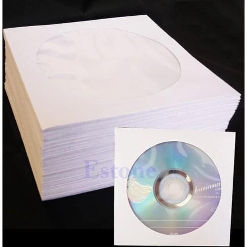 50 Paper CD DVD Flap Sleeves Case Cover Envelopes 5inch 20#23dropshipping