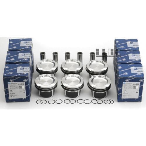 6Pcs Pistons & Rings Set Φ84mm For BMW E82 E90 E60 135i 335i 535i 740i N54B30