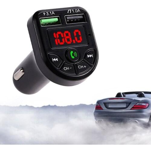 Car Auto Bluetooth Transmitter Modulator Handsfree USB Phone Charger Wireless Audio Music Player