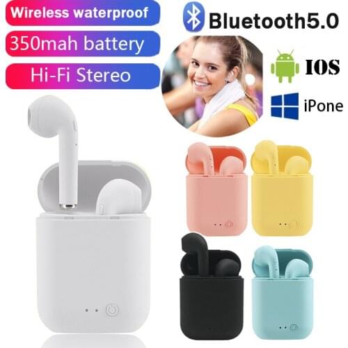 I7 Mini-2 TWS Bluetooth 5.0 Earphones Wireless Headphones Sports Earbuds Handsfree Headset With Mic For iPhone Samsung HUAWEI MI