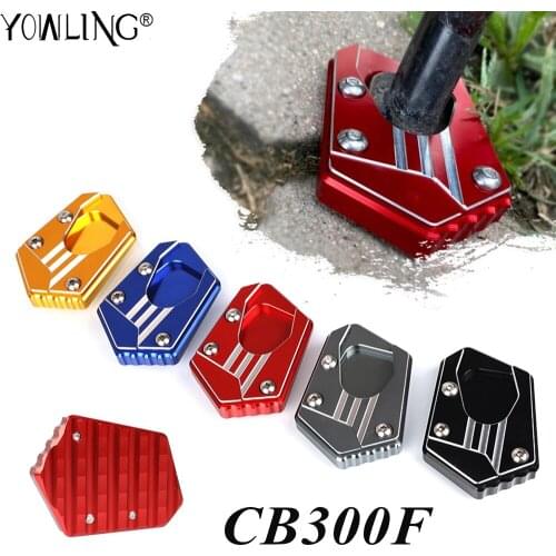 Motorcycle CNC Side Stand Enlarge Plate Kickstand Extension For HONDA CB300F CB300 CB 300 F 300F 2013-2018 2019 2020 Accessories