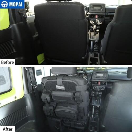 MOPAI Stowing Tidying Car Seat Cover Case Storage Bag Multiple Compartments Organization Accessories for Suzuki Jimny 2019