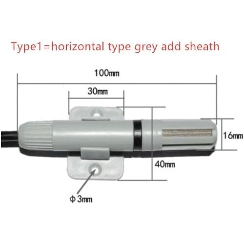 SHT10 Sensor Housing SHT20 Air Duct Temperature Humidity Transmitter Shell Sheath Flange/Horizontal Enclosure ABS Sensor Bracket