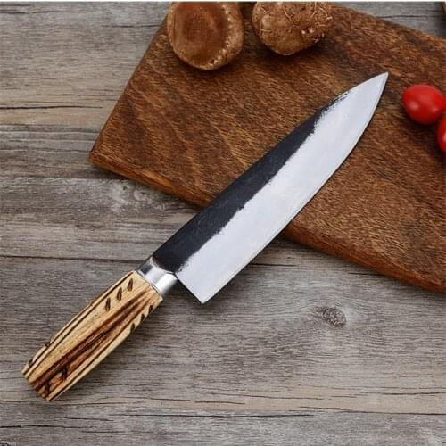 Free Shipping Forged Kitchen Chef Slaughter Knife Butcher Boning Knife Forged Blade Sharp Cleaver Meat Fish Eviscerate Knives