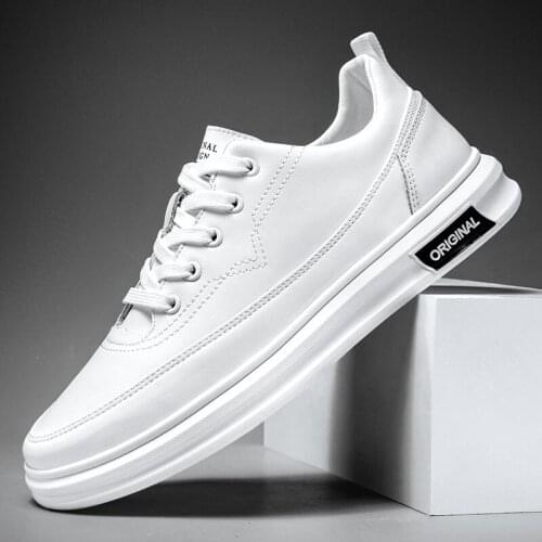 Fashion Mens Shoes Non-slip Men Sneakers Comfortable Casual Shoes White Shoes Outdoor Walking Shoes Flat Shoes Student Shoes