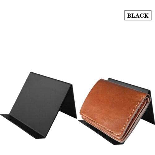 Linliangmuyu 10pcs wholesale metal single wallet display stand holder rack high quality QB01