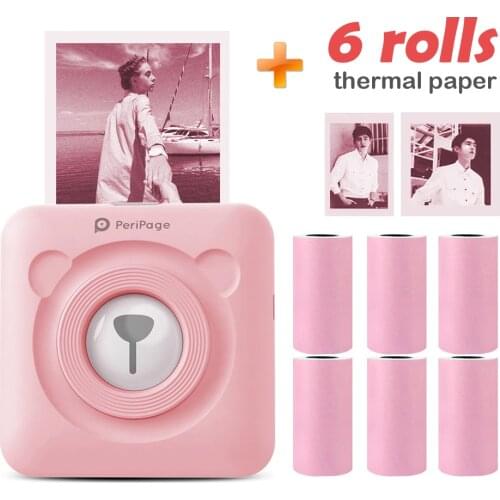 Mini Bluetooth 4.0 Compatible USB Wireless 304DPI Thermal Printer Paper Photo Label Pocket Printing For Android iOS Printers
