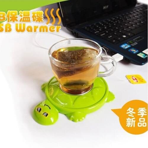 Fashion New Arrival USB cute tortoise Shaped temperature-keeping coffee & tea cup stove milk-heating warmer